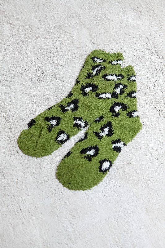 JOSSLYN by Wall to Wall - WARM CORAL FLEECE PLUSH ANIMAL FUZZY SOCKS | 40S02045