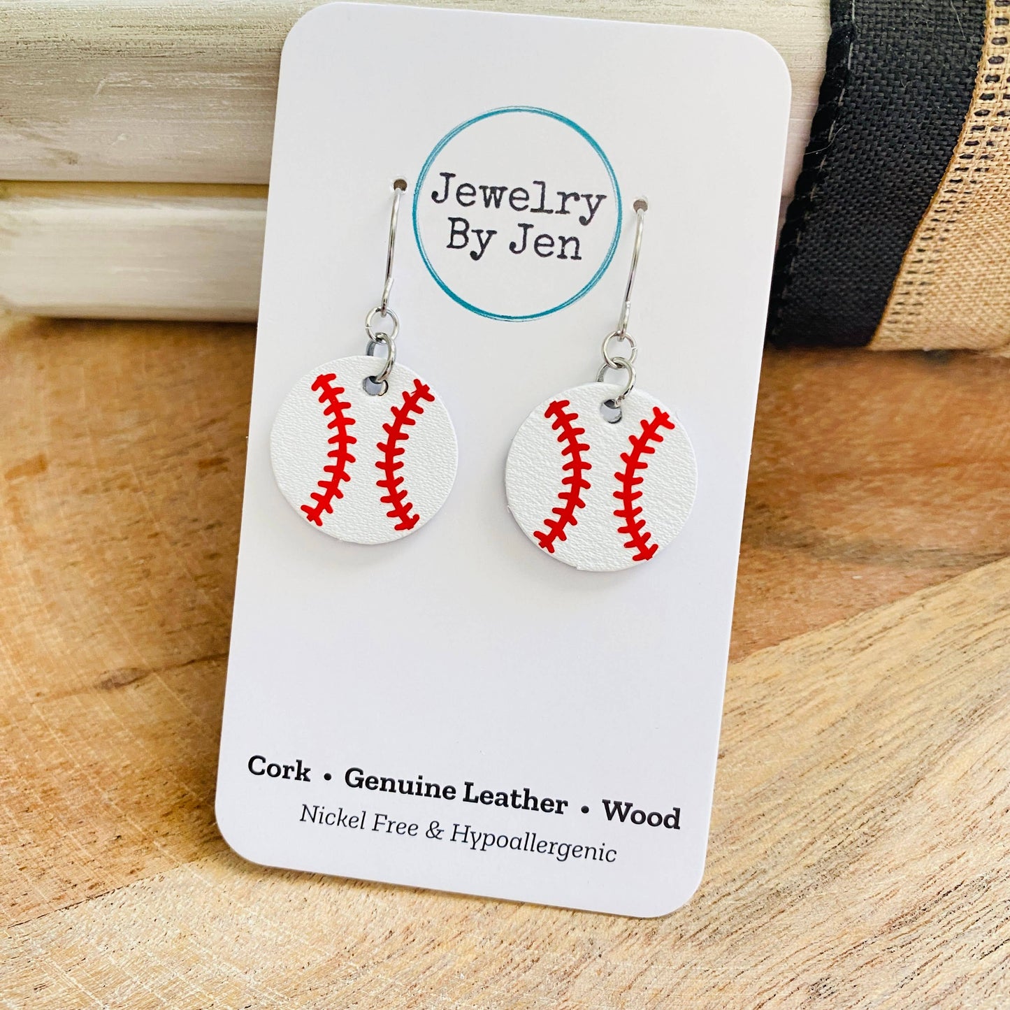 Jewelry By Jen - Baseball Earrings: Small