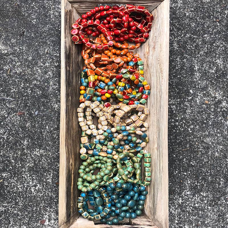 Chloe & Lex - Set of 24 Mixed Color and Shape Stretch Bracelet Jewelry Set