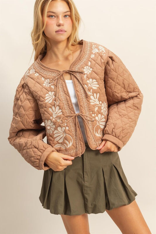 HYFVE Embroidered quilted jacket