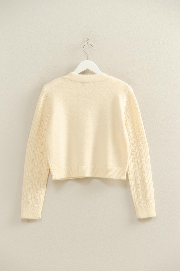 HYFVE Buttoned cable knit sweater