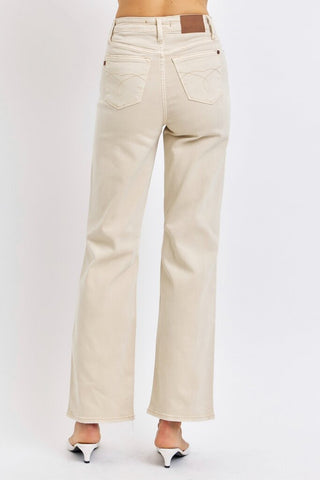 Judy Blue 90"s straight jeans w/ distressing