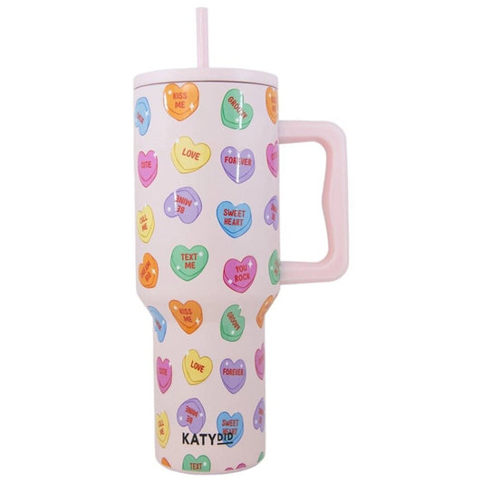 Candy Heart Valentine's Tumbler