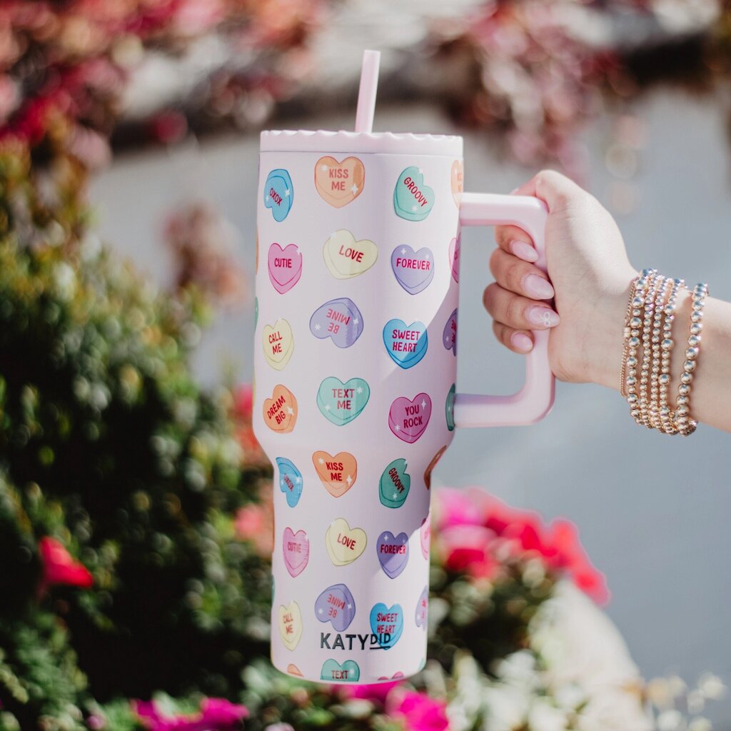 Candy Heart Valentine's Tumbler