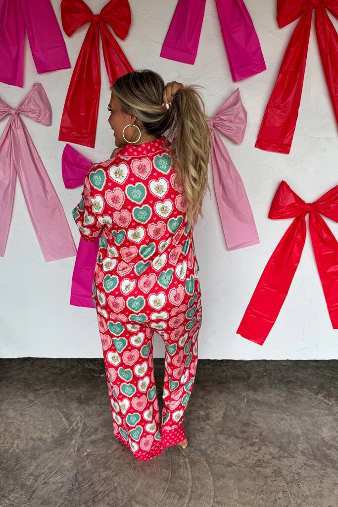 Heart pajama pants