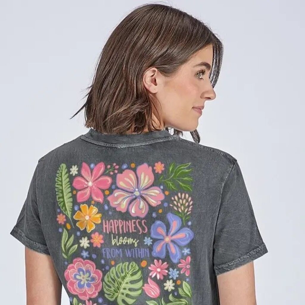 "Happiness Blooms" tee