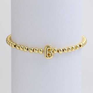 Initial Monogram Bubble Stretch Bracelets
