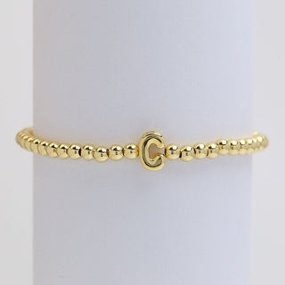 Initial Monogram Bubble Stretch Bracelets