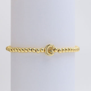 Initial Monogram Bubble Stretch Bracelets