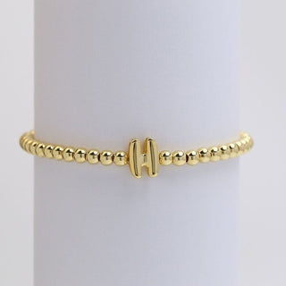 Initial Monogram Bubble Stretch Bracelets