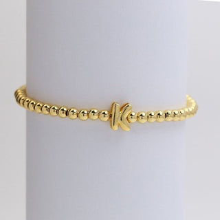 Initial Monogram Bubble Stretch Bracelets
