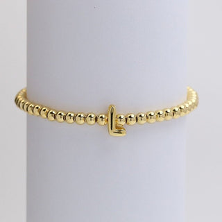 Initial Monogram Bubble Stretch Bracelets