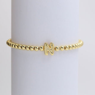 Initial Monogram Bubble Stretch Bracelets