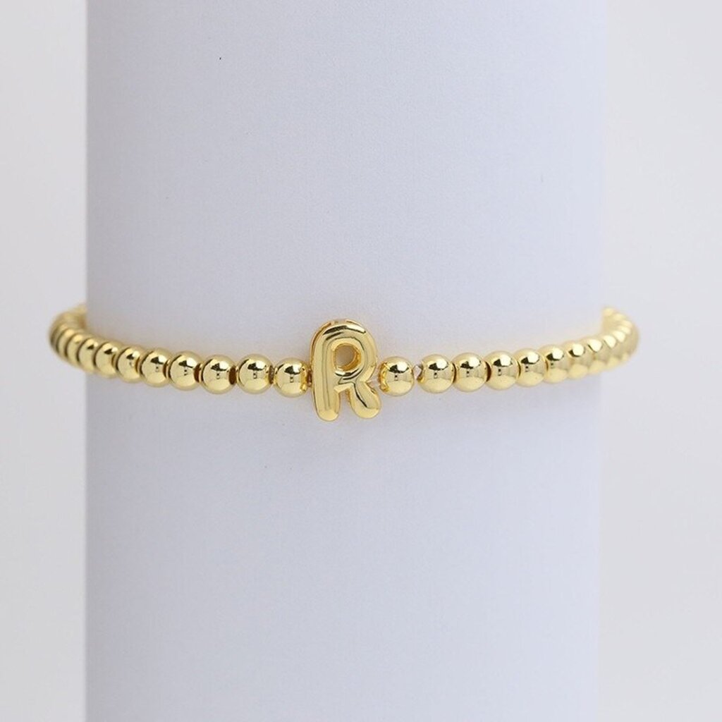 Initial Monogram Bubble Stretch Bracelets