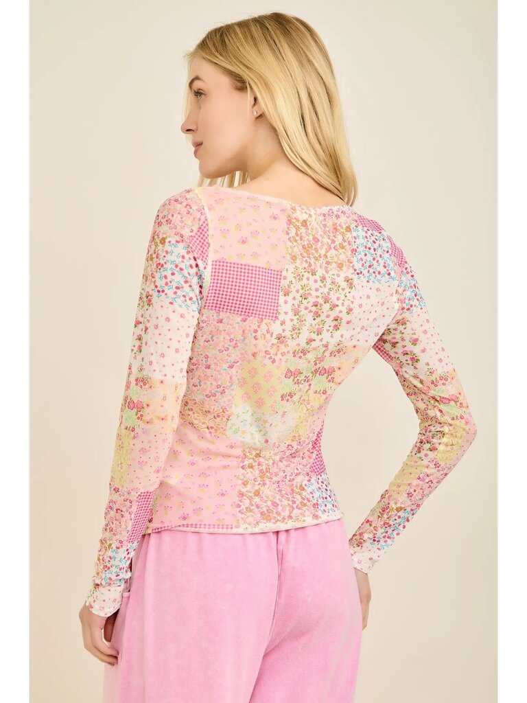 Spring picnic mesh top