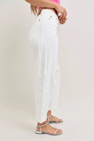High waist rigid magic panel barrel