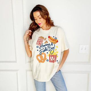 "Having a field day" tee