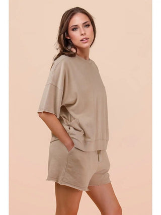 Mineral wash short/top set