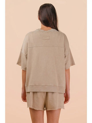 Mineral wash short/top set