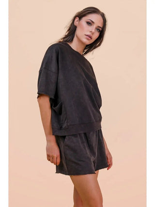 Mineral wash short/top set