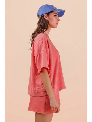 Mineral wash short/top set
