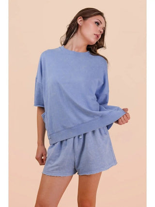 Mineral wash short/top set