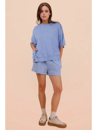Mineral wash short/top set