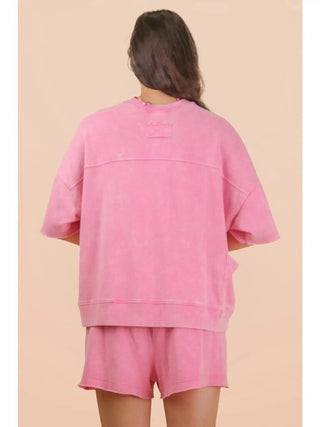 Mineral wash short/top set