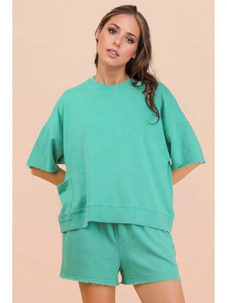 Mineral wash short/top set