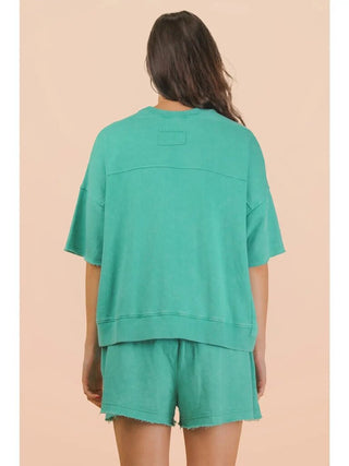 Mineral wash short/top set