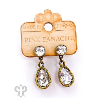 Crystal teardrop/post earring (Austrian Crystal)