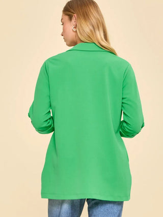 Open front boyfriend blazer