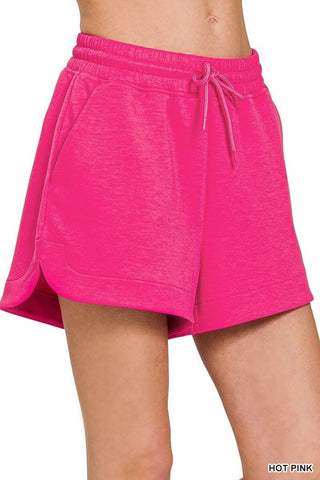 Elastic scuba shorts
