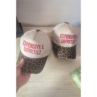 Expensive & Difficult Leopard Contrast Brim Cap