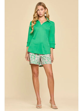 Lightweight Sun-Cool 3/4 Sleeve Blouse