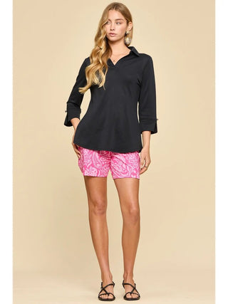 Lightweight Sun-Cool 3/4 Sleeve Blouse
