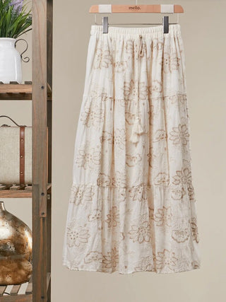 Heirloom Garden Embroidered Maxi Skirt