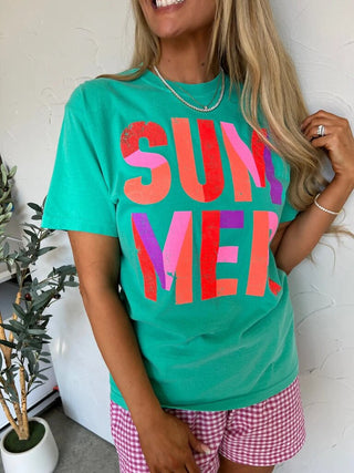 Colorblock "Summer" Tee