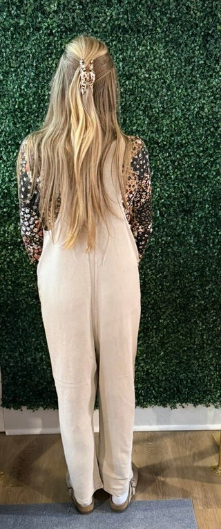 Mineral wash jumpsuit