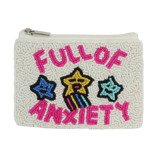 "Full of Anxiety" Beaded Coin Purse