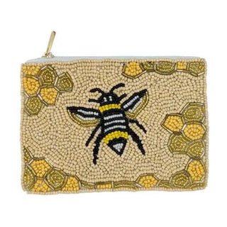 "Bee" Beaded Coin Purse