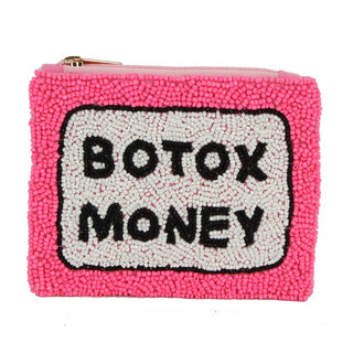 "Botox Money" Beaded Coin Purse