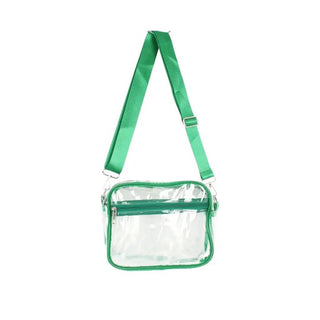 Clear green crossbody bag