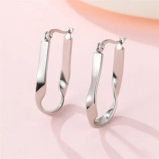 18K Stainless Steel Waterproof Tarnish Free Hoops