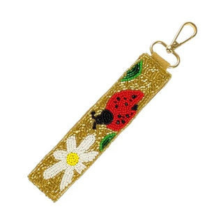 "Ladybug" Beaded Keychain
