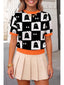 Orange/black/white
