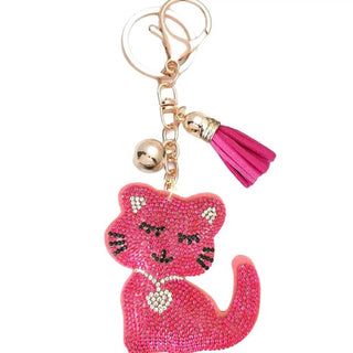 Bag Charm - Pink Cat