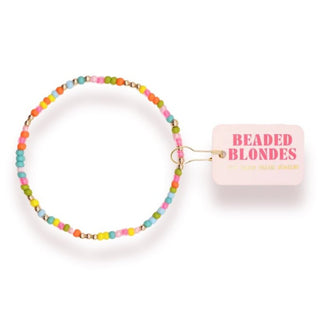 Beaded Blondes rainbow sprinkle bracelet