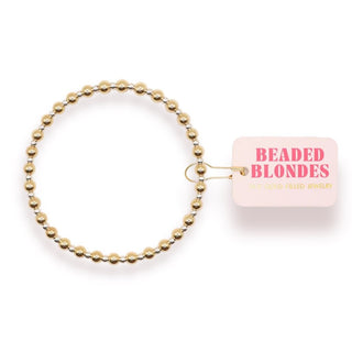Beaded Blondes Mini Katy bracelet in gold with silver