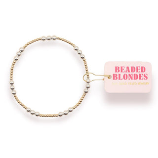 Beaded Blondes Ily bracelet in gold with silver